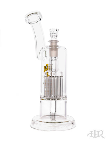 Leisure Glass - Double Bubbler 13 Arm Tree Perc Top Chamber 6 Arm Bottom Diffuser (11.5
