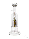 Leisure Glass - Double Bubbler 13 Arm Tree Perc Top Chamber 6 Arm Bottom Diffuser Back