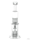 Leisure Glass - 13/26 Tree Perc Flower Tube (15") Front