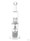 Leisure Glass - 29/13 Tree Perc Flower Tube (15") Front