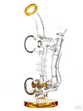 Lookah Glass - Inline Perc Double Uptake Recycler With Spiral Drain (12")
