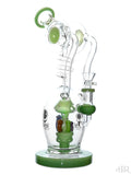 Lookah Glass - Mushroom Valley Double Uptake Recycler With Spiral Drain (12")
