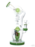 Lookah Glass - Mushroom Valley Double Uptake Recycler With Spiral Drain (12")