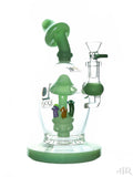 Lookah Glass - Bent Neck Mushroom Rig (8.5") Green