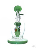 Lookah Glass - Bent Neck Mushroom Rig (8.5") Green Front
