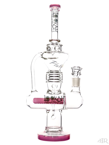 Lookah Glass - Platinum Princess Recycler (16") Pink