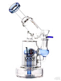 Lookah Glass - Microscope Themed Recycler Rig (7.5") Blue