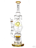 Lookah Glass - Sophisticated Recycler (16") Honey Left