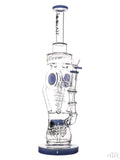 Lookah Glass - Sophisticated Recycler (16") Milky Blue