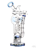 Lookah Glass - Dual Uptake Sprinkle Jellyfish Perc Drain Recycler (11.5") Blue