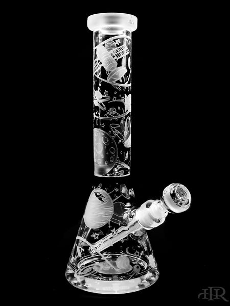 Milkyway Glass - Space Odyssey 3022 A.D. Beaker (14")