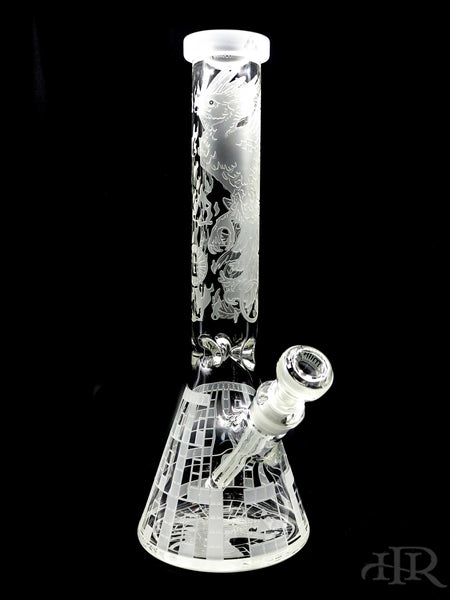 Milkyway Glass - Phoenix Prison Beaker (16")
