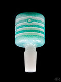 Milkyway Glass - Universal Green / Light Blue Bowl / Slide 14mm Male Side