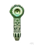 Milkyway Glass - Mayan Face Hand Pipe Colored (5")