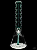 Milkyway Glass - Teal X-Morphic Evo Beaker (14") Back