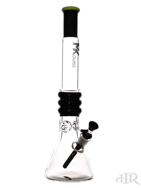 MK100 Glass - Maria Stack Mandala Base Beaker (17") Black