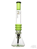 MK100 Glass - Maria Stack Mandala Base Beaker (17") Green Front