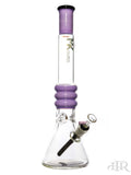MK100 Glass - Maria Stack Mandala Base Beaker (17") Purple
