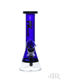 Mk100 Glass - Clear Base Color Mini Beaker (9.5") Blue Front