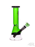 Mk100 Glass - Clear Base Color Mini Beaker (9.5") Green Right