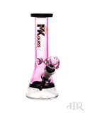 Mk100 Glass - Clear Base Color Mini Beaker (9.5") Pink