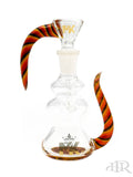 MK100 Glass - Dry Ash Catcher With Wig Wag Horns 90 Degree 14mm Male (5.5")