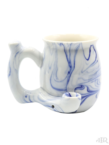 Premium Roast & Toast Marble Ceramic Mug Blue