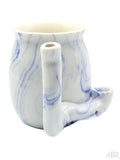 Premium Roast & Toast Marble Ceramic Mug Blue Side