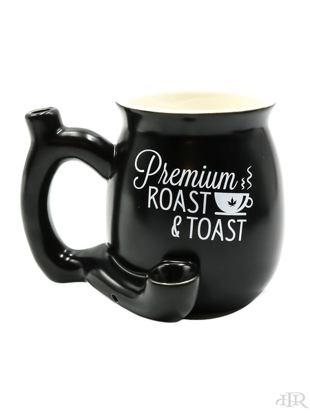 Premium Roast & Toast Ceramic Mug (Small) Black