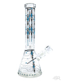 Wormhole Glass - Diamond Veil Beaker (14")