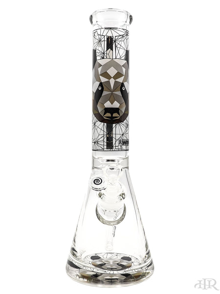 Wormhole Glass - Polygon Panda Beaker (14.5")
