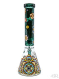 Wormhole Glass - Mini Mandala Myriad Beaker (11")
