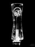 Zephyr Quartz - Hourglass Grail Two-Hole Spinner Banger Front