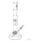 Zob Glass - Mini Beaker with 4-Arm Tree Perc and Splash Guard (14")