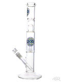 Zob Glass - Mini Straight Tube with 4-Arm Tree Perc and Splash Guard (14")