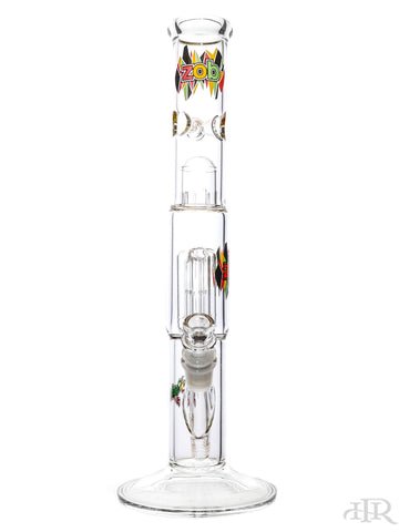 Zob Glass - Mini Straight Tube with 4-Arm Tree Perc and Splash Guard (14