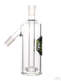 Zob Glass - Flat Disk Perc Ash Catcher 14mm 45 Degree Green and Black Right