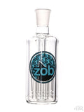 Zob Glass - 8 Arm Tree Perc Ash Catcher 18mm 90 Degree (6") Blue and Black