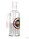 Zob Glass - 8 Arm Tree Perc Ash Catcher 18mm 90 Degree (6") Rasta Tilt