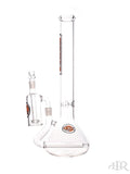 Zob Glass - Beaker With Reinforced Inline Diffuser With Matching Ash Catcher (18")