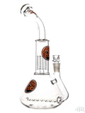 Zob Glass - Beaker Wubbler with Stemless Inline Diffuser and 8-Arm Tree Perc Angle