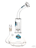 Zob Glass - Wubbler Beaker with Stemless Inline Diffuser and UFO Perc Back Side Angle