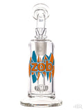 Zob Glass - Princess Wubbler with Small Flat Disc Perc Orange and Blue Front