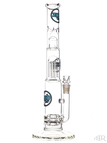 Zob Glass - Stemless Straight Tube with Zobello Diffuser and 8-Arm Tree Perc (18