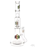 Zob Glass - Stemless Beaker with Zobello Diffuser and UFO Perc (15") Rasta Right